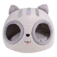 Dog Bed Removable Cushion Cat Head Shaped Winter Kitten Dog Cushion Indoor Pet House Kitty Shape Puppy House Durable