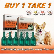 3 Tubes Fipronil Spot on for Dog Cat Tick and Flea Remover Tick Treatment For Dogs Repellent Flea Tr