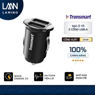 Ultra compact Car Charger TRONSMART C24 Mini Car Charger 2 ports 24w with VoltiQ