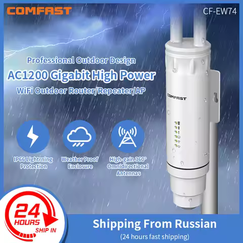 COMFAST Available in Russian Overseas Warehouses Outdoor Long Rang Street AP 2.4Ghz 5.8Ghz Relay