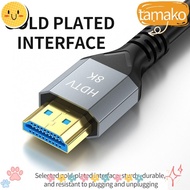 TAMAKO 8K HDMI 2.1 Cable, EARC ARC HDCP Ultra High Speed HDR Videos Cable, 48Gbps 4K@120Hz 8K@60Hz HDMI-Compatible Cable RTX Video Cable PC Laptop Projector HD TV PS5