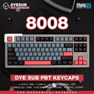 8008 PBT Dye Sub Keycaps 136 Set Cherry Profile