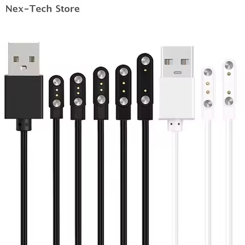 2 Pin Strong Magnetic Charge Cable USB Charging Line Cord Rope Compatible With Smart Watches Univers