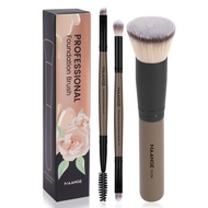 MAANGE 3pcs professional makeup brushes set with box high quality foundation brush eye brush facial brush set for women