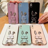 Tpu Case Straight Edge Rabbit Pattern For Xiamo Redmi 9A Stand Xiaomi 9A