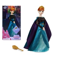 Disney Queen Anna Classic Doll for Kids, Frozen 2, 31cm , Includes Golden Brush with Molded Details, Fully Posable Toy in Satin Dress