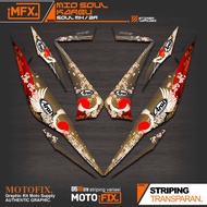 STRIPING MIO SOUL OLD MFX8/SOUL Z CARBON/STICKER SOUL OLD MX/STICKER SOUL ZR CARBON STICKER SOUL 115
