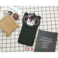 Glasses Bear Samsung Galaxy A7 (2017)/A7 (2016)/Phone Case Phone Soft