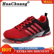 HUACHUANG Running Shoes for Men and Women Mesh Rubber Outdoor Running Shoes Men Lightweight Large Size 47 48 Wear-resistant and wear-resistant