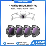 NEEWER ND/PL Filter Set ชุดฟิลเตอร์สำหรับ DJI Mini 5 Pro ฟิลเตอร์เลนส์กล้อง 2-in-1 ND8/PL+ND16/PL+ND