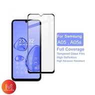 Samsung A05 / A05s 21D Full Screen Tempered Glass Screen Protector (Black)