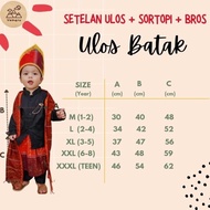 BAJU ADAT ANAK LAKI LAKI BATAK ULOS