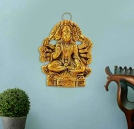 Panchmukhi Hanuman ji Idol/Murti/Bajrangbali Murti Decorative Showpiece Decorative Showpiece - 14 cm