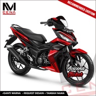 HONDA Decal Sticker SupraHONDA GTR 150 Decal Sticker Supra GTR Sticker Striping Decal Supra GTR Red 