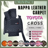 TOYOTA COROLLA CROSS XG10 5D 6D Car Floor Rear Mat Liner Carpet Custom Made PU Leather PREMIUM CARMA