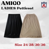AMIGO Petticoat Skirt Panjang Inner Skirt Cotton Muslimah Kain Dalam Wanita SCHOOL INNERWEAR SKIRT R