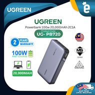 UGREEN USB C POWERBANK UG-PB720-25188 100W 20,000MAH 2C1A 3 PORT POWERBANK FAST CHARGING PORTABLE PO