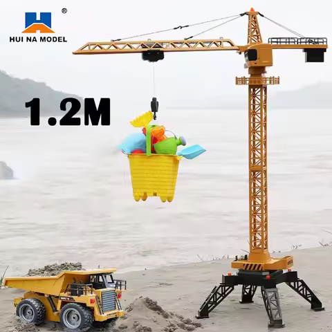 Huina 1585 Remote Control Alloy Tower Crane Children's Electric Remote Control Engineering Truck Mod