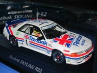 1/43 EBBRO TOMY TOMICA NISSAN SKYLINE GT-R R32 HASEMI MOTOR SPORT REEBOK WITH DRIVER 1:43 1比43 日產 GT