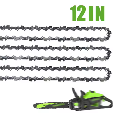 1/2/3x 12Inch Portable Metal Chainsaw Chain 45 DL 3/8" LP Chainsaw Chain Electric Saw Accessory Repl