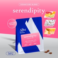 Alto Coffee เมล็ดกาแฟ คั่วกลาง Serendipity Blend (200g)