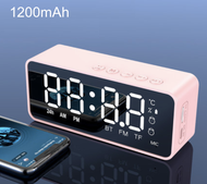 Original Bluetooth Speaker Alarm Clock with FM Radio LED Mirror Alarm Clock Subwoofer Jam Penggera Bluetooth