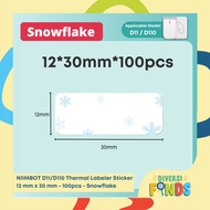 1 roll Niimbot Sticker Roll for Niimbot Label Machine -for narrow D110 / D11 Machine