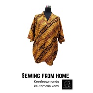 Baju Kurung Kedah Leher V Batik Viral