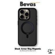 Bevas Shock Armor Ring Magnetic Case For iPhone 16 Pro Max And 16