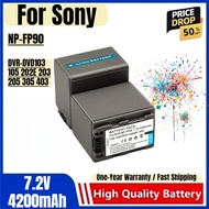 NP-FP90 Battery 7.2V 4200mAh Rechargeable Batteries and Charger for Sony DVR-DVD103 105 202E 203 205