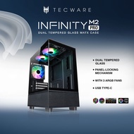 Tecware INFINITY M2 PRO BLACK MICRO ATX MINI TOWER PC CASE CASING GAMING CHASSIS