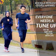 ~Harga Special~ Limited Baju Couple Setelan Olahraga Running Jogging Gowes Sepeda Pria nita Hijab Ka