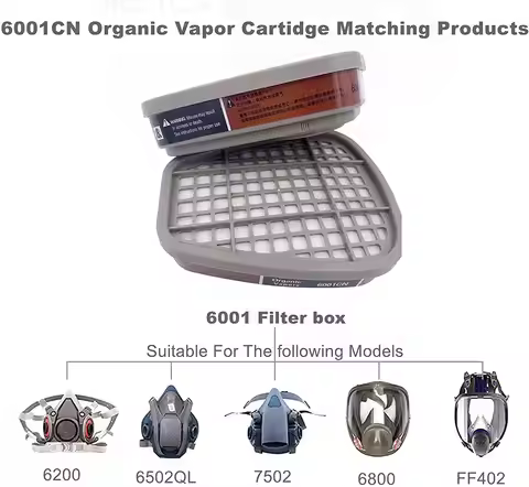 6001CN 6002 6004 6006 Filters Cartridge For 3M 6200 6800 Mask Protection For Painting Polishing Acti