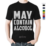 May Contain Alcohol - Funny Tequila Beer Drinking Party Tee - Novelty Mens T-Shirt