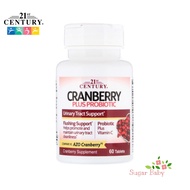 21st Century Cranberry Plus Probiotic 60 Tablets แครนเบอร์รี่ผสมโปรไบโอติค