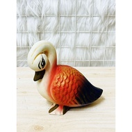 TC5 - Terracotta Orange Swan Decor