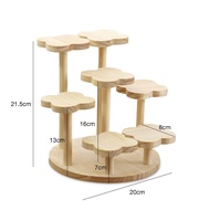 ชั้นวางโมเดลไม้ ชั้นวาง ตู้วางโมเดล ชั้นวาง art toy ตุ๊กตา Popmart Labubu ผลิตจากไม้คุณภาพสูง พร้อมส