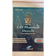 ISRA DECAL IAF-35 F-4E Phantom Stencils for camouflaged aircraft 1/72 - DECAL