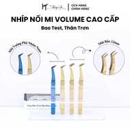 Volume 12mm Nano Rough Eyelash Extension Tweezers – Square/Gourd Nose – 3D-20D False Eyelash Tweezer