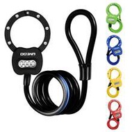 1pc 12x1200mm Premium Heavy Duty 4-Digit Adjustable Combination Electric Scooter Steel Cable Lock, B