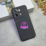 poco C85 poco C75 Case Macaron Square Black Softcase Slim Matte poco C85 poco C75