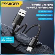 ESSAGER Universal USB Type C Data Cable PD Fast Charging Braided 60W - ES-X60