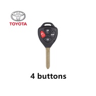 【 Ann-Car】2/3/4ปุ่มเคสกุญแจรถยนต์แบบรีโมท FOB สำหรับ Toyota Camry Corolla Avalon Venza
