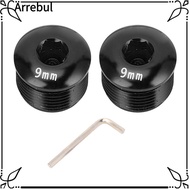 ARREBUL 2PCS Cycle Pedal Dust Cap, Aluminum Alloy M14 Thread Cycle Pedal Dust Cover, Durable 9mm Lig