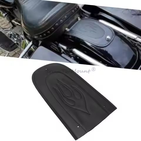 1 Pc Motorcycle PU Leather Rear Fender Bib Cover Pad For Harley Touring Road King Classic Electra Gl