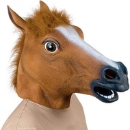 Horse Head Mask Cosplay Costume Party Funny Halloween Horse Head Mask Headgear