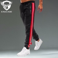 EAGLADE Jogging Sweat Cuffed Jogger Pants for Men Tracksuit Man Trousers Stretchable in Black E05