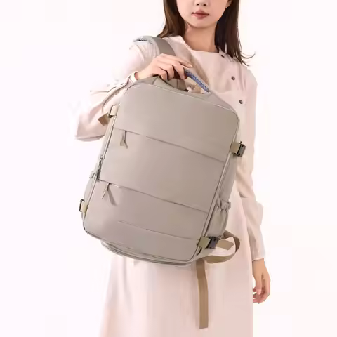 Cross-Border Fashion Men's Backpack, High-End Large-Capacity Women's Backpack, Trendy Travel Lightwe