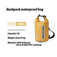 Naturehike 10L/15L/25L Drifting Waterproof Bag Ultralight Waterproof Bag Dry and Wet Separation Back