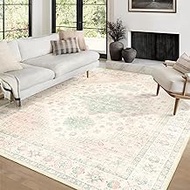 MUJOO 6x9 Area Rugs Washable,Boho Rugs for Living Room Bedroom Dining Room,Large Non Slip Throw Carp